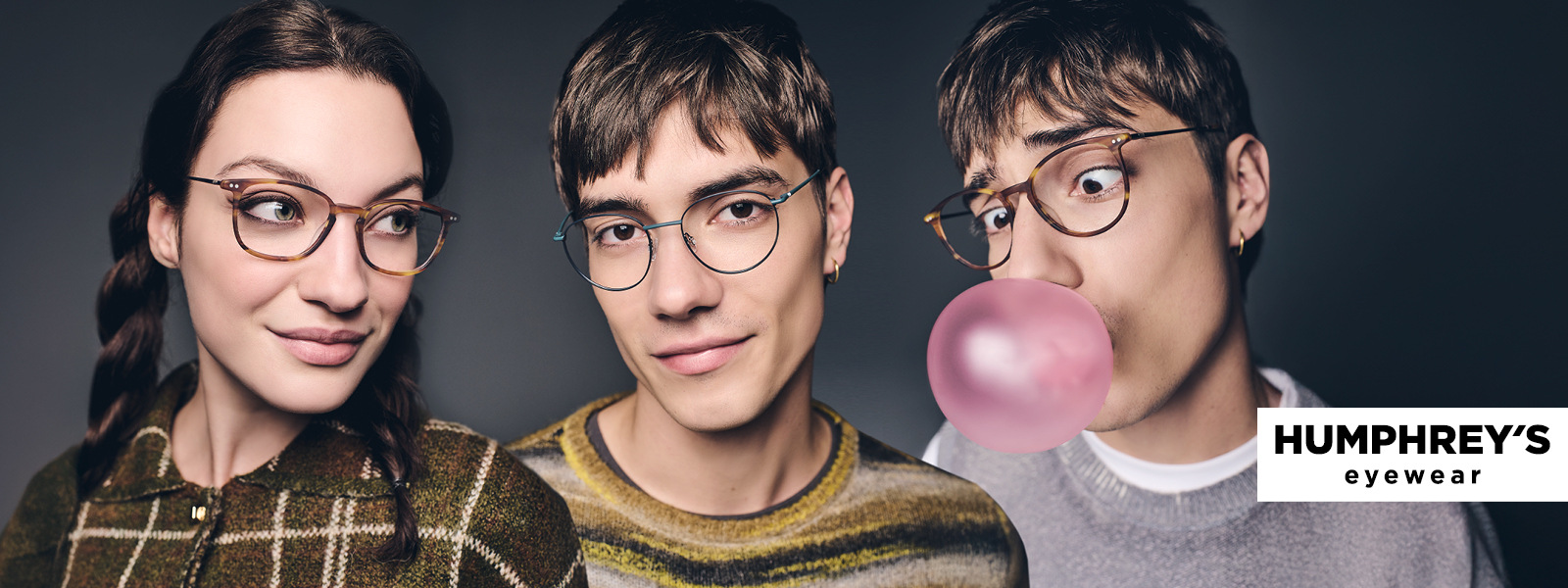 Humphrey´s: Drei Personen, jeweils mit Brille